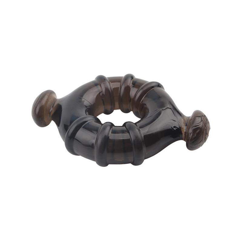 lot de 4 cockrings rudder noirs 10
