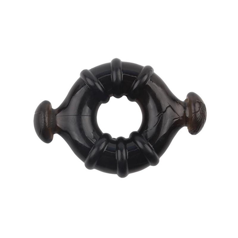 lot de 4 cockrings rudder noirs 12