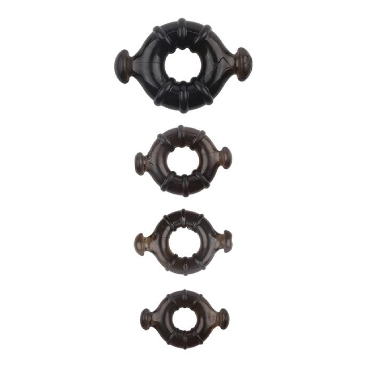 lot de 4 cockrings rudder noirs