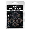 lot de 4 cockrings rudder noirs 15