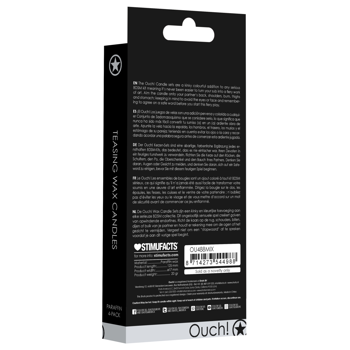 lot de 4 mini bougies sm wax multicolore 6 scaled