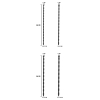 lot de 4 tiges d uretre advanced dilator 30 cm diametre 7 a 10mm 2