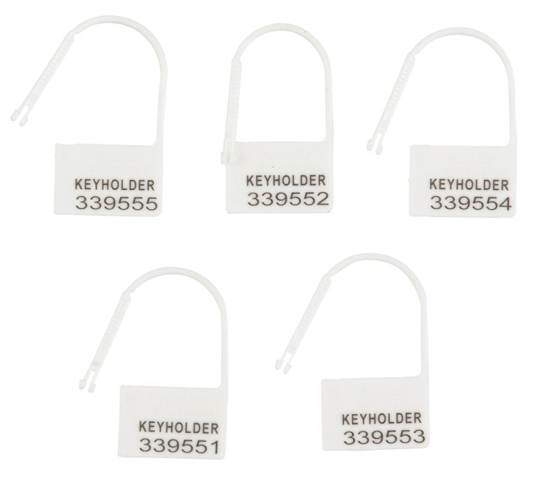 lot de 5 cadenas lock numerotes blanc