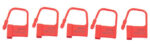 lot de 5 cadenas lock numerotes rouge