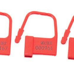 lot de 5 cadenas lock numerotes rouge
