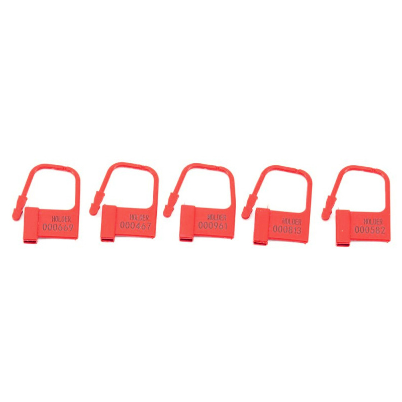 lot de 5 cadenas lock numerotes rouge