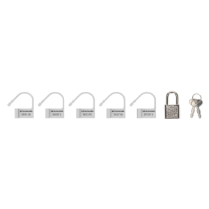 lot de 5 locks numerotes