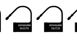 lot de 5 locks numerotes noirs