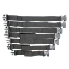 lot de 7 sangles attaches camisole claps noires