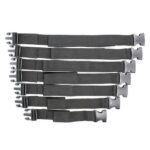 lot de 7 sangles attaches camisole claps noires