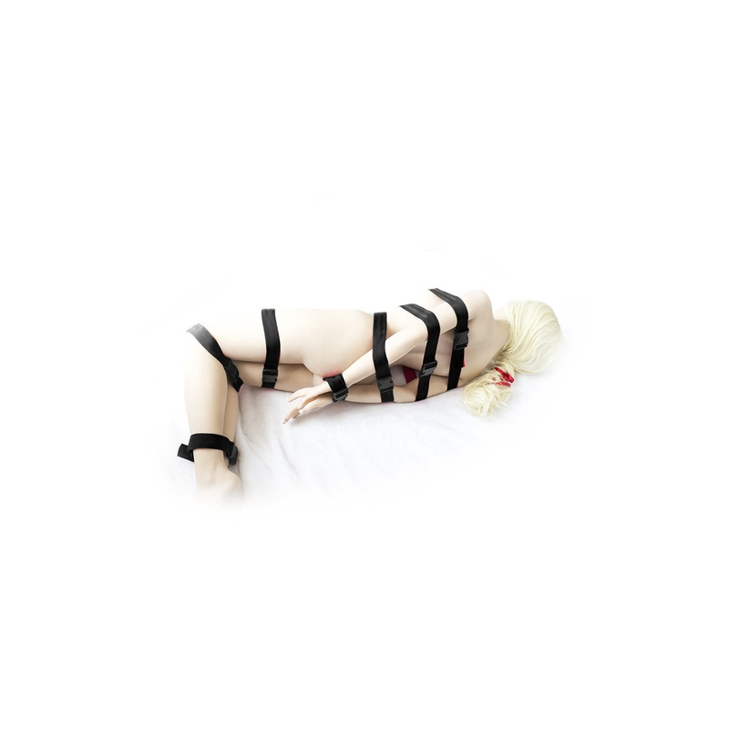 lot de 7 sangles attaches camisole claps noires 4