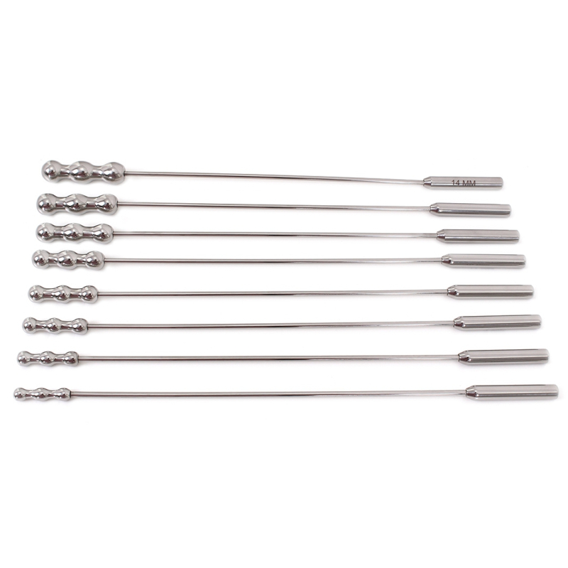 lot de 8 tiges d uretre dilator beads 28cm diametre de 7 a 14mm 2
