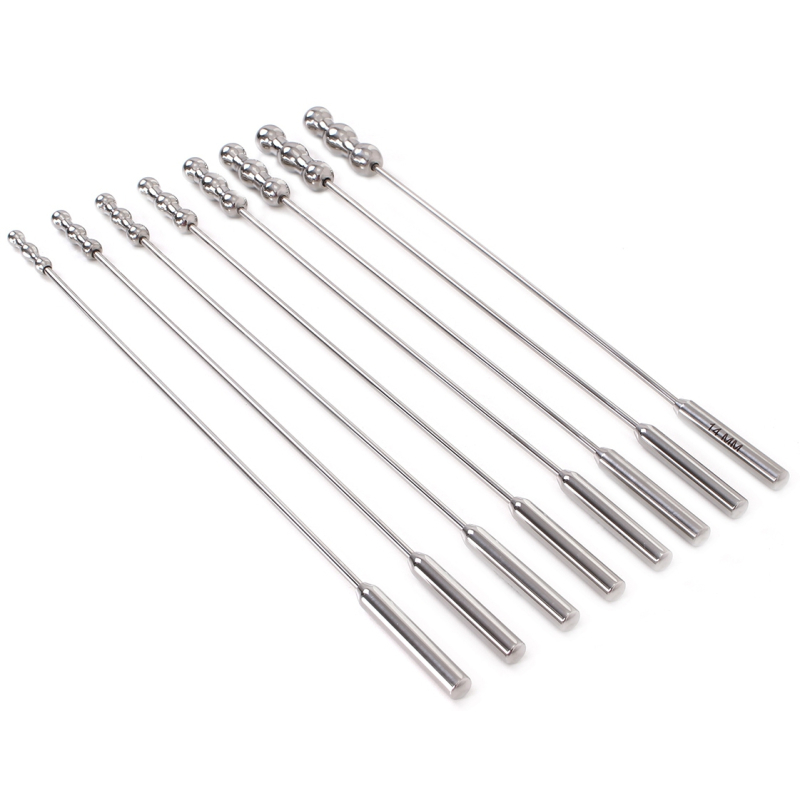 lot de 8 tiges d uretre dilator beads 28cm diametre de 7 a 14mm 3