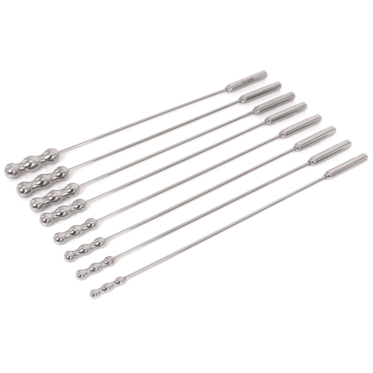 lot de 8 tiges d uretre dilator beads 28cm diametre de 7 a 14mm 6