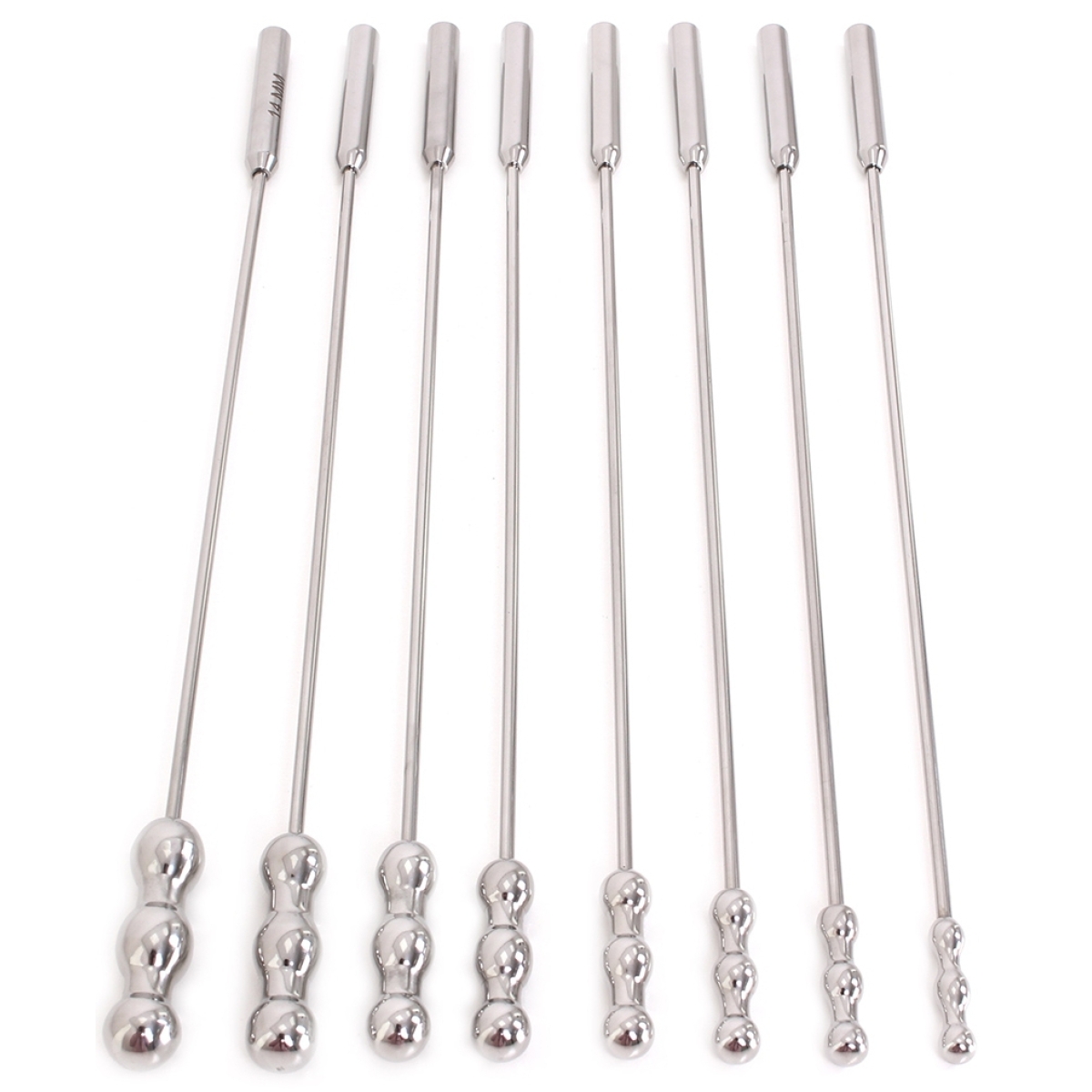 lot de 8 tiges d uretre dilator beads 28cm diametre de 7 a 14mm 8