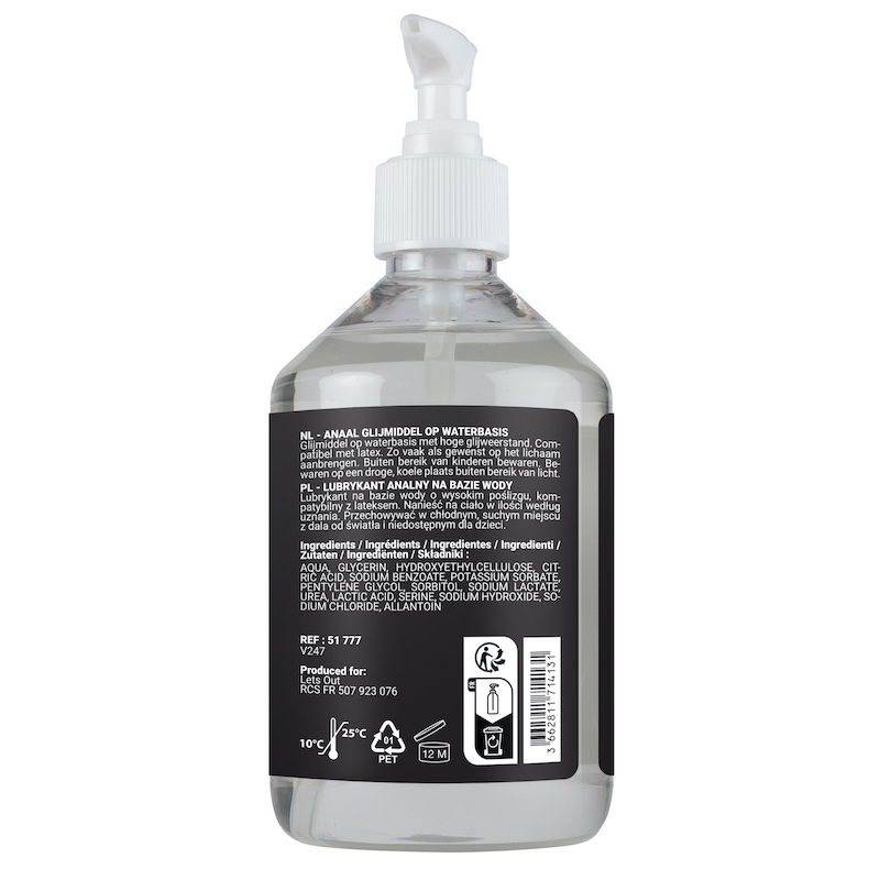lubrifiant a base d eau sensualube anal 500ml 2