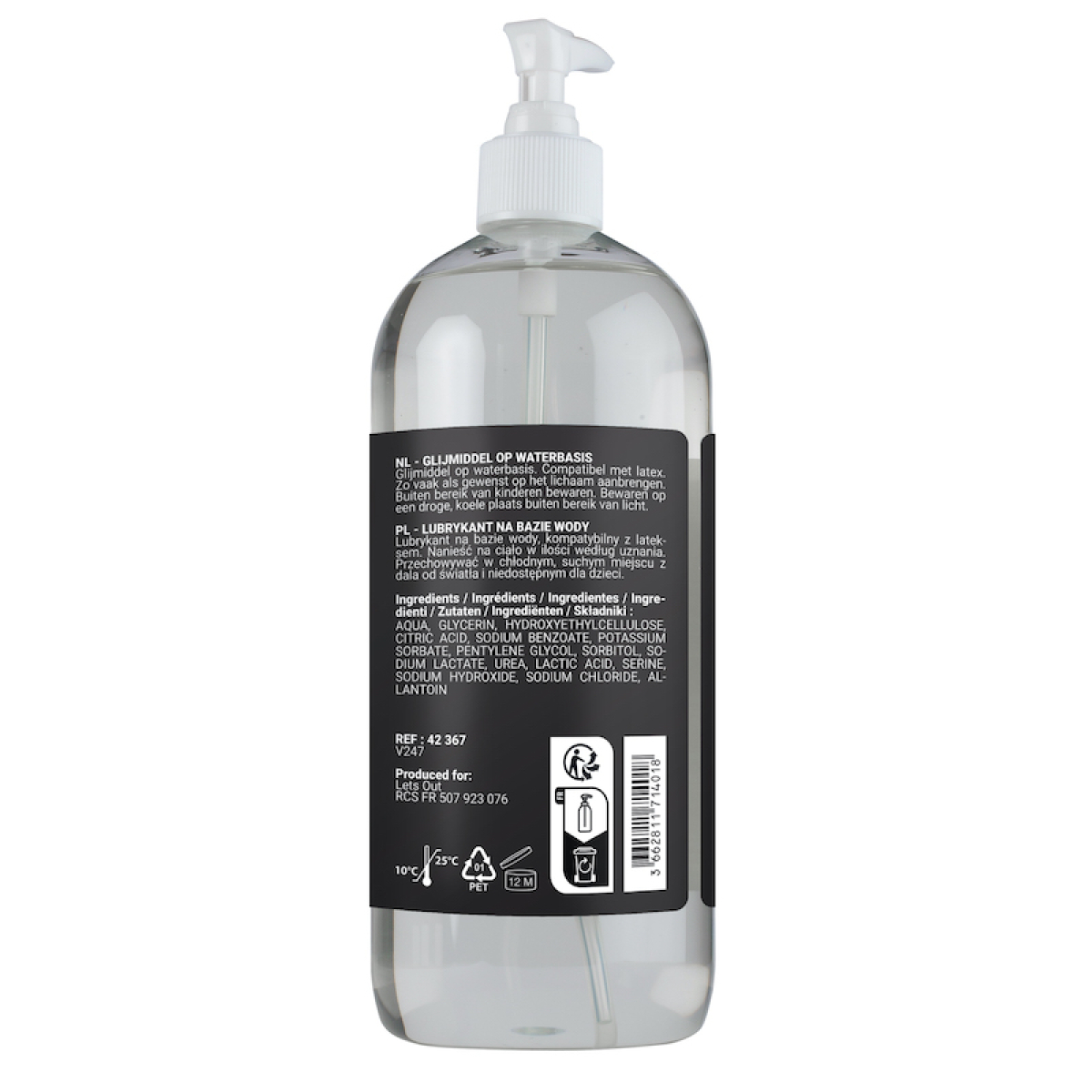 lubrifiant a base d eau sensualube water 1 litre 3