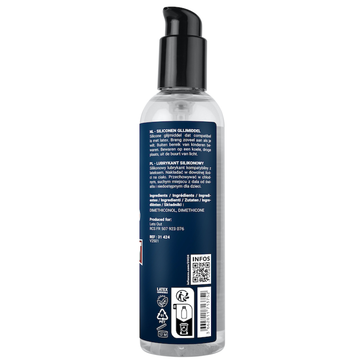 lubrifiant a base de silicone fuck fist silicone 250ml 2