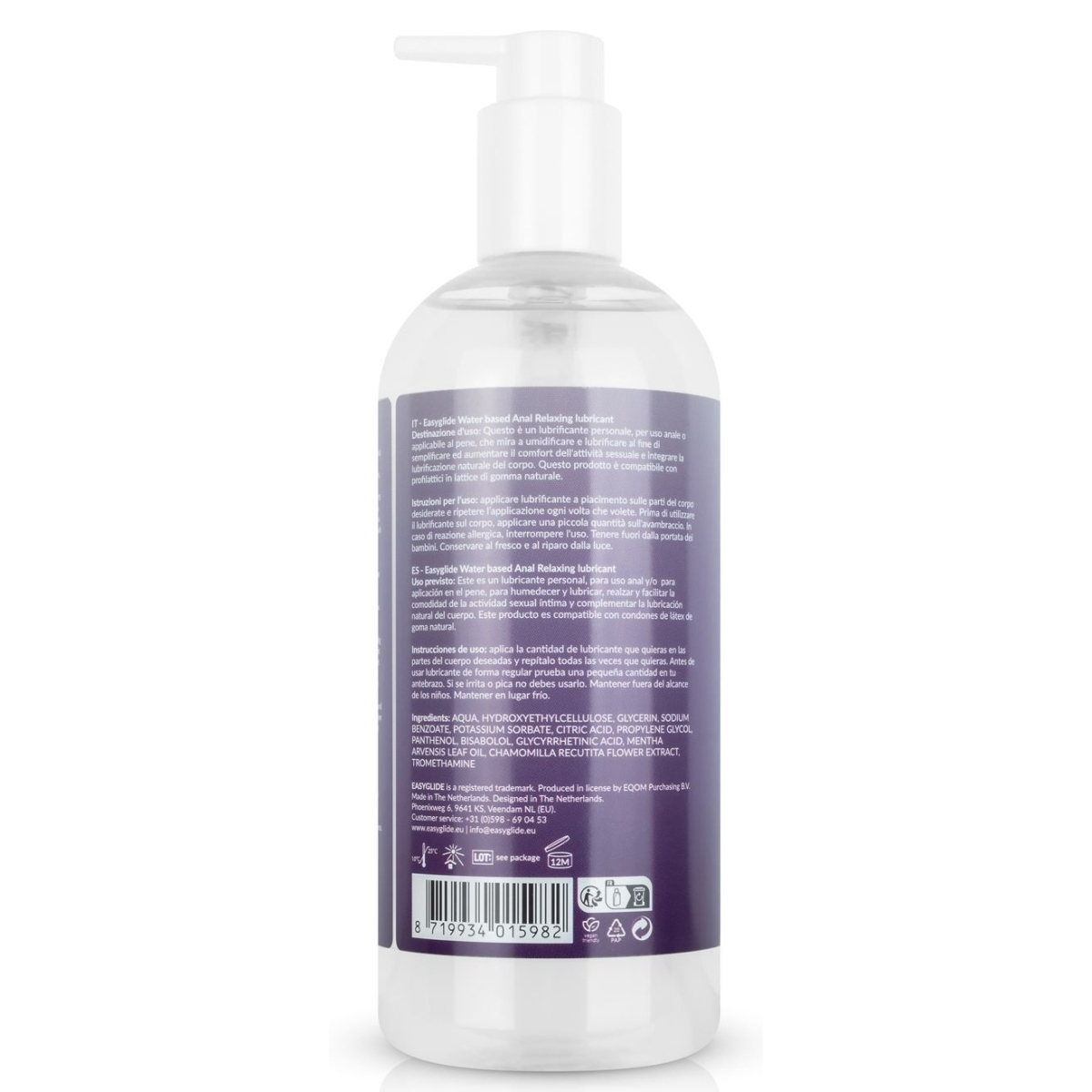 lubrifiant anal decontractant easyglide 500ml 2