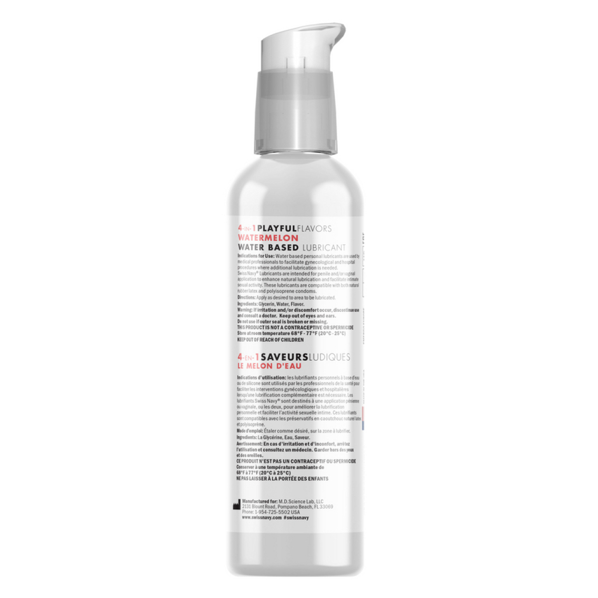 lubrifiant aromatise 4 en 1 playful flavors pasteque 118ml 1