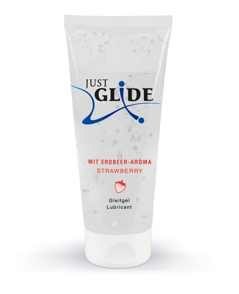 lubrifiant-aromatise-fraise-just-glide-200ml lubrifiant aromatise fraise just glide 200ml