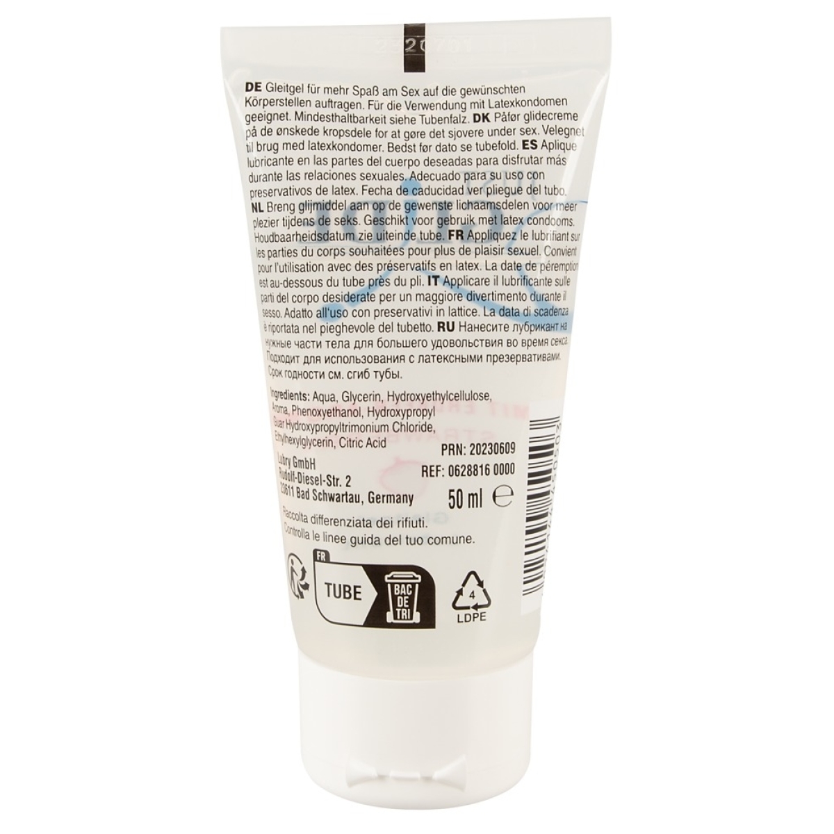lubrifiant aromatise fraise just glide 50 ml 1
