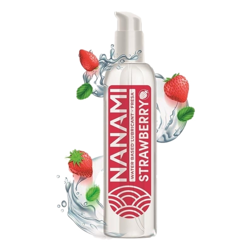 lubrifiant-aromatise-fraise-nanami-strawberry-150ml lubrifiant aromatise fraise nanami strawberry 150ml