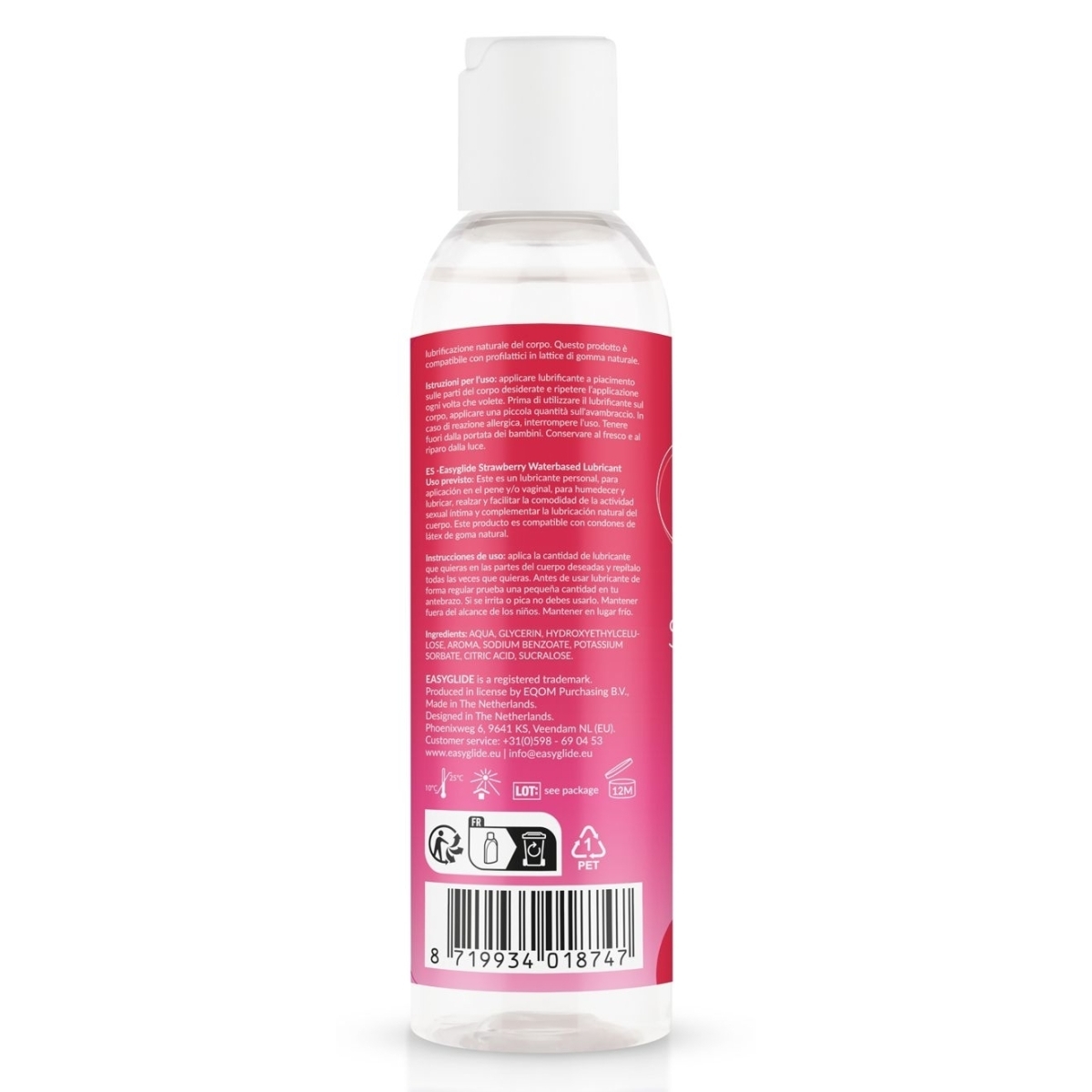 lubrifiant arome fraise easyglide 150ml 1