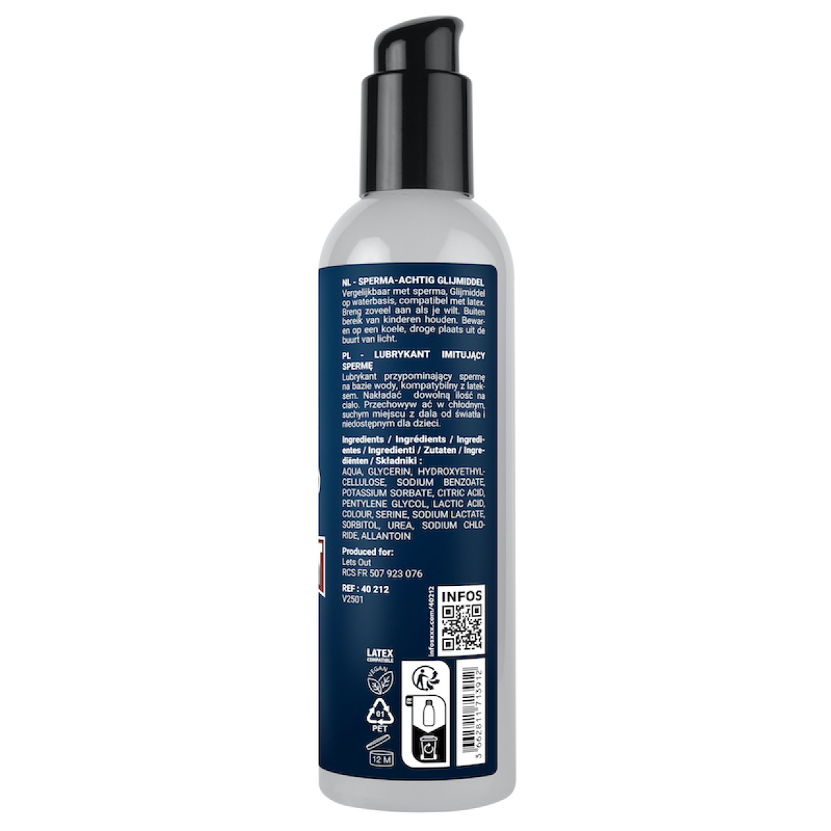 lubrifiant aspect sperme fuck fist cum load 250ml 2