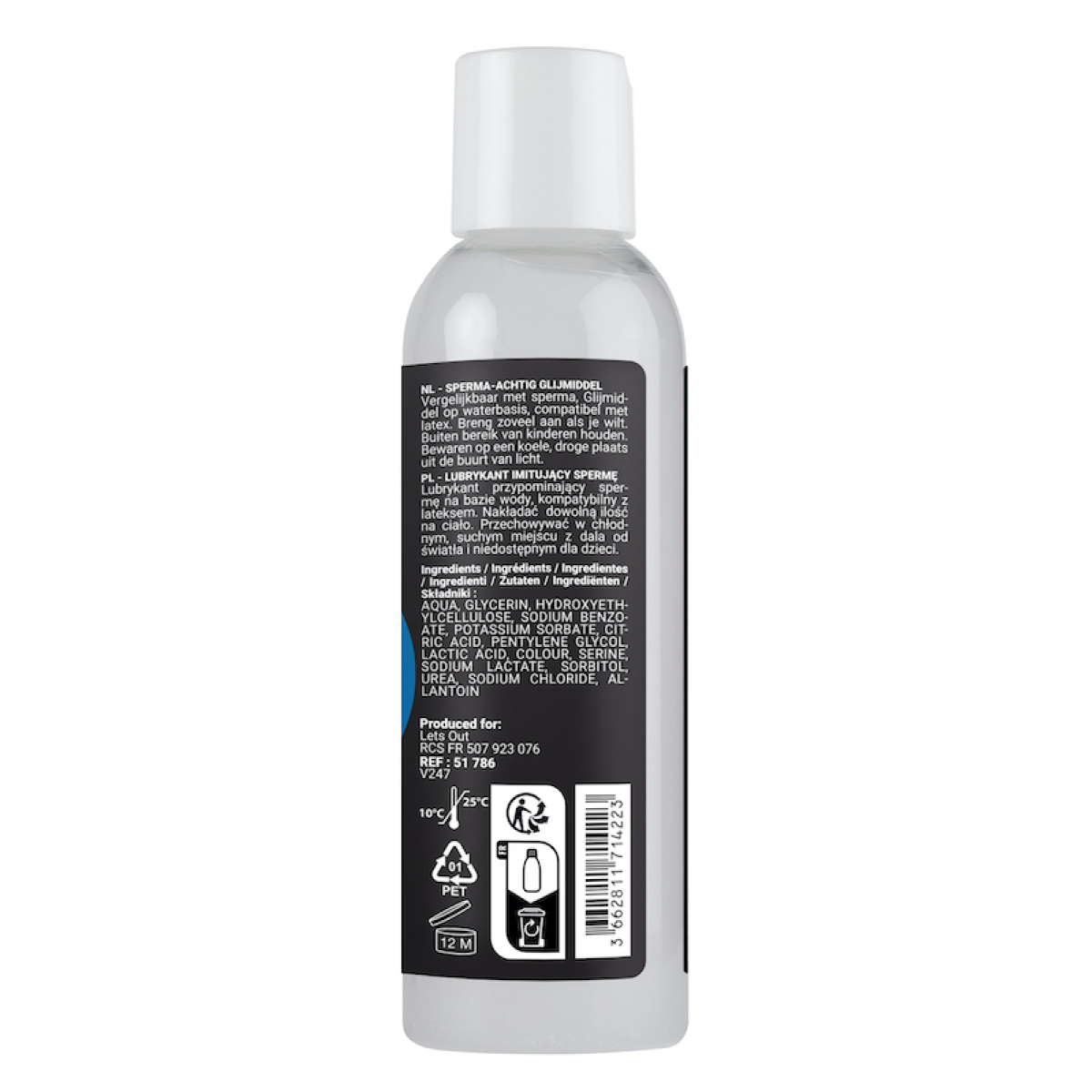 lubrifiant aspect sperme sensualube sperm effect 150ml 2