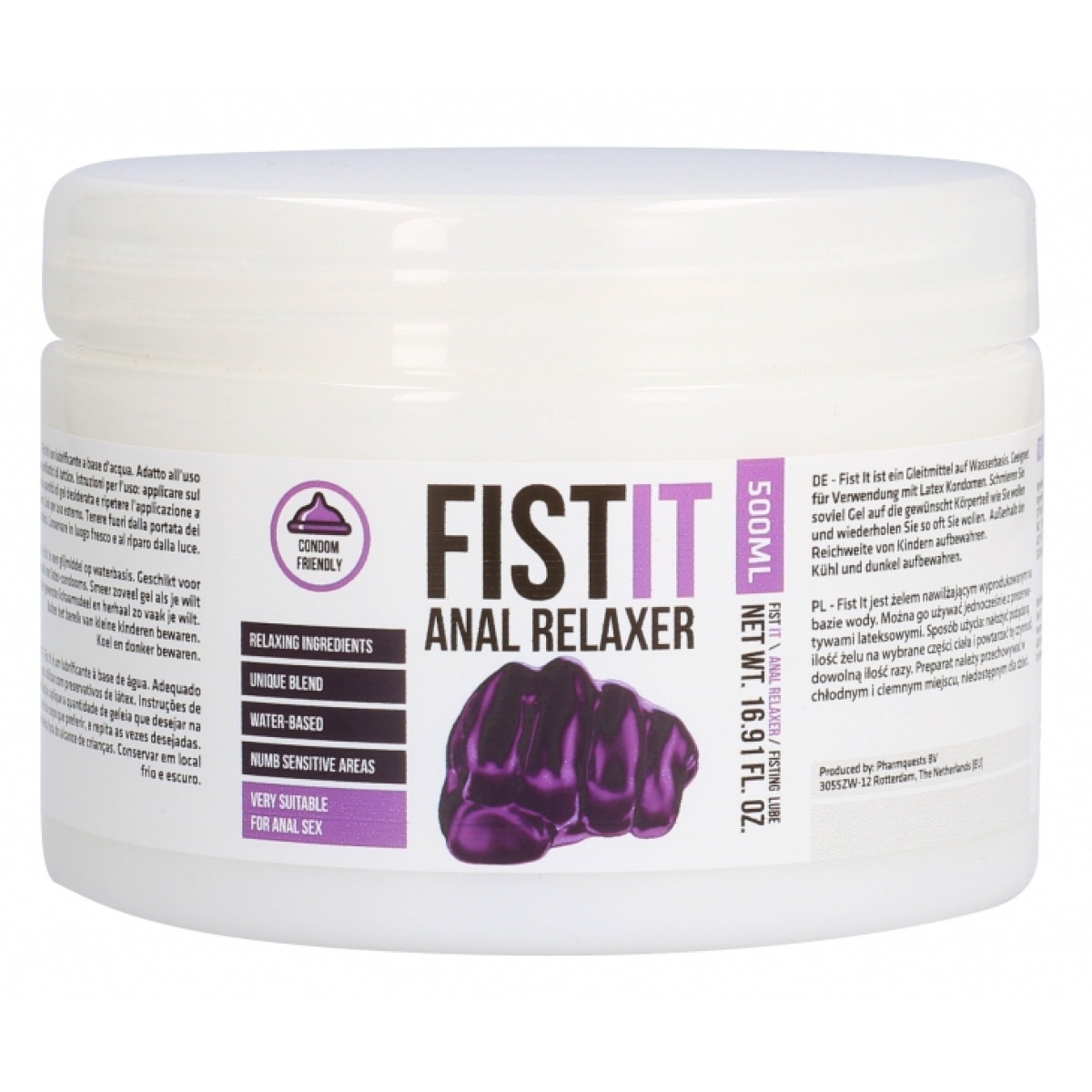 lubrifiant creme anale relaxante fist it 500ml