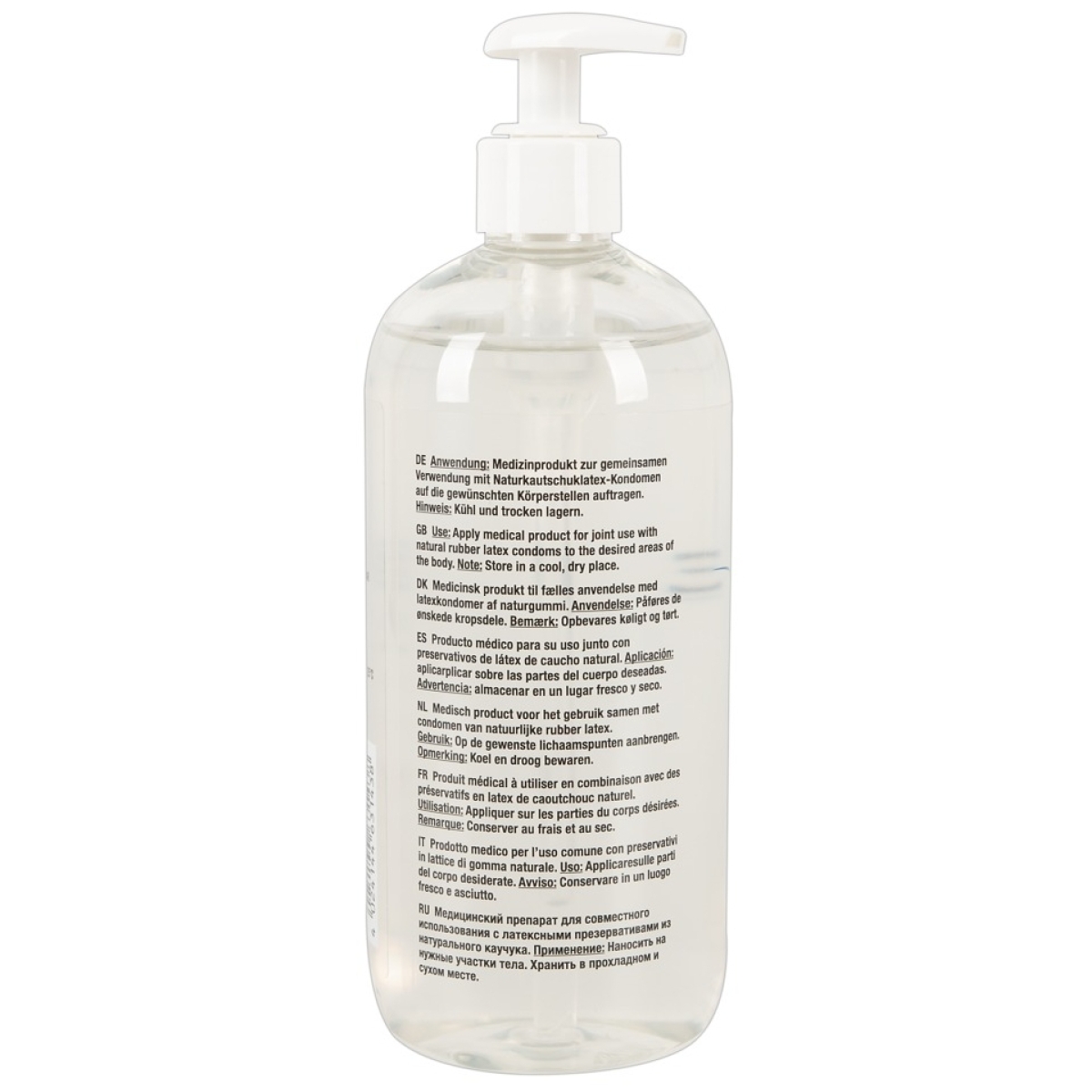 lubrifiant eau anal just glide 500ml 1