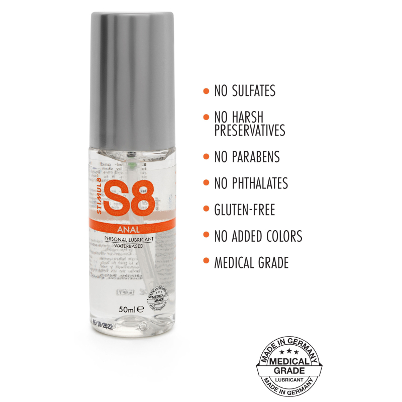 lubrifiant eau anal s8 natural 50ml 1