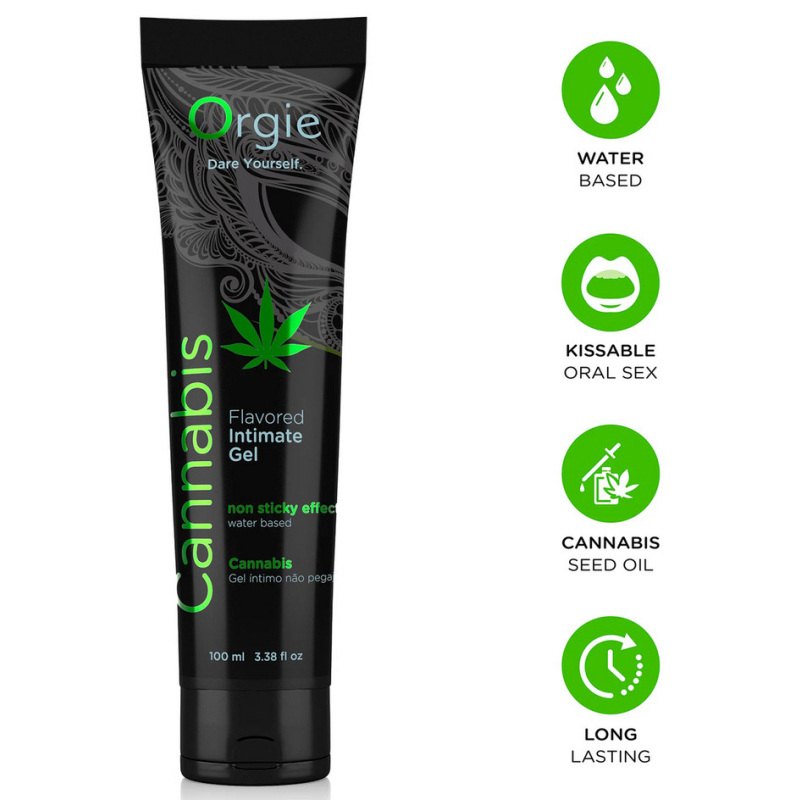 lubrifiant eau aromatise cannabis orgie 100 ml 1