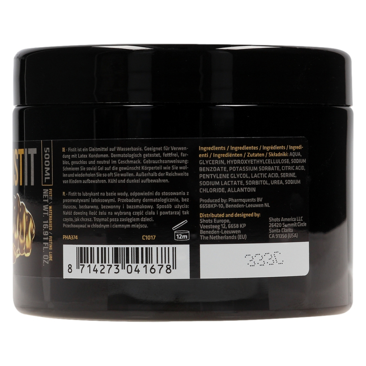 lubrifiant eau fist it 500ml pot noir 4