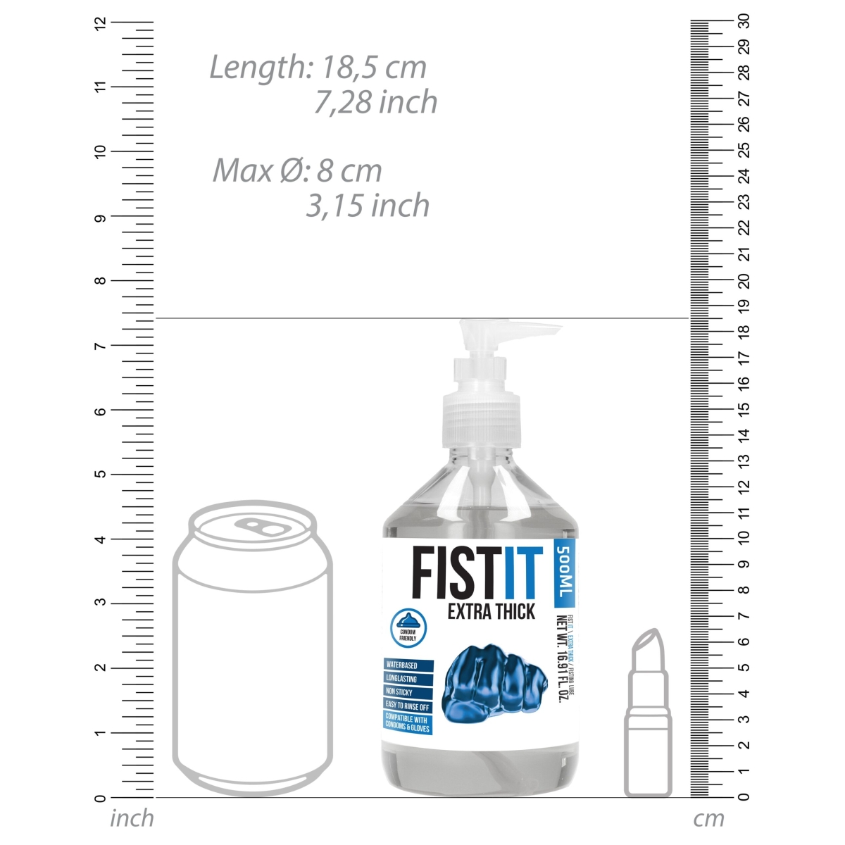 lubrifiant eau fist it extra thick bouteille pompe 500ml 1 scaled
