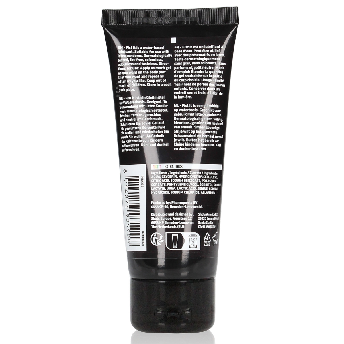 lubrifiant eau fist it extra thick rainbow 100ml 1