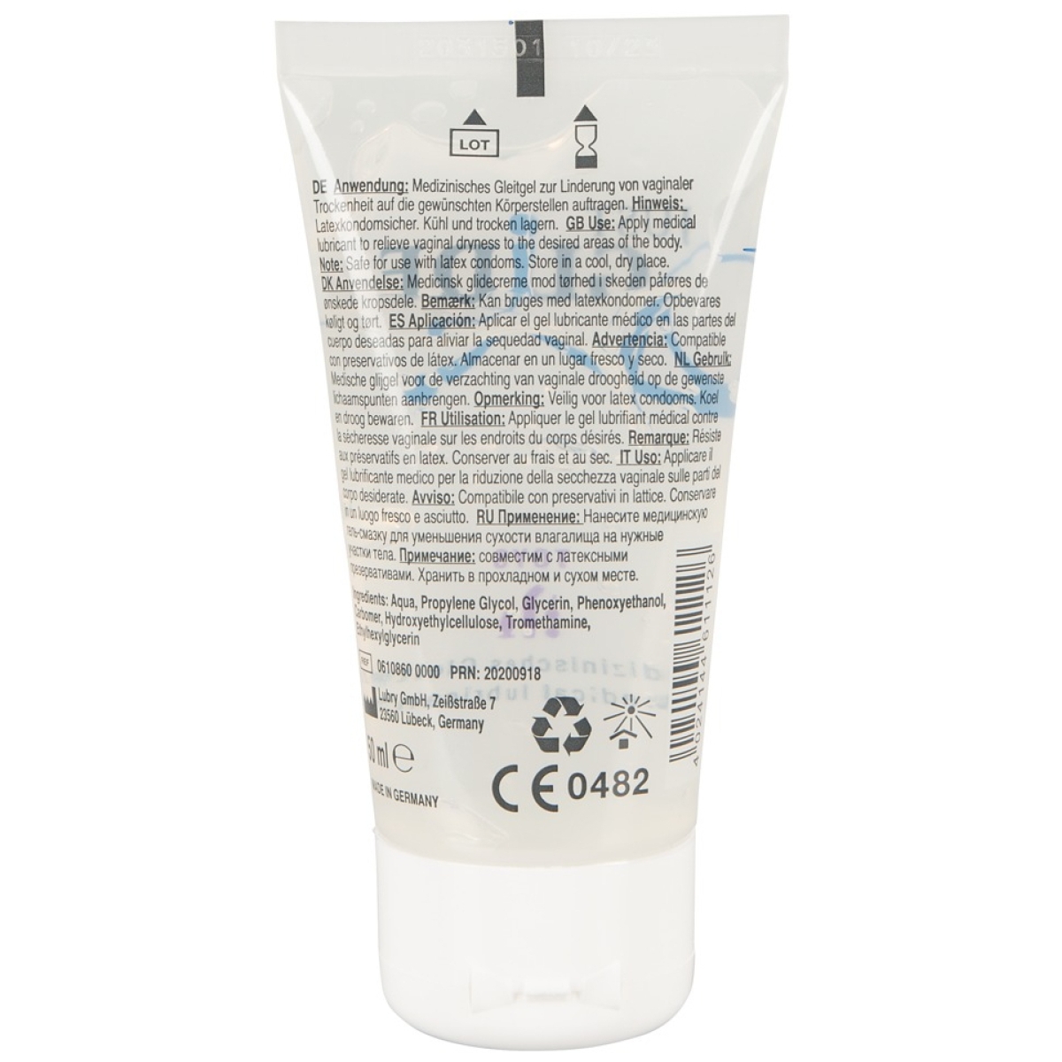 lubrifiant eau toys just glide 50ml 1