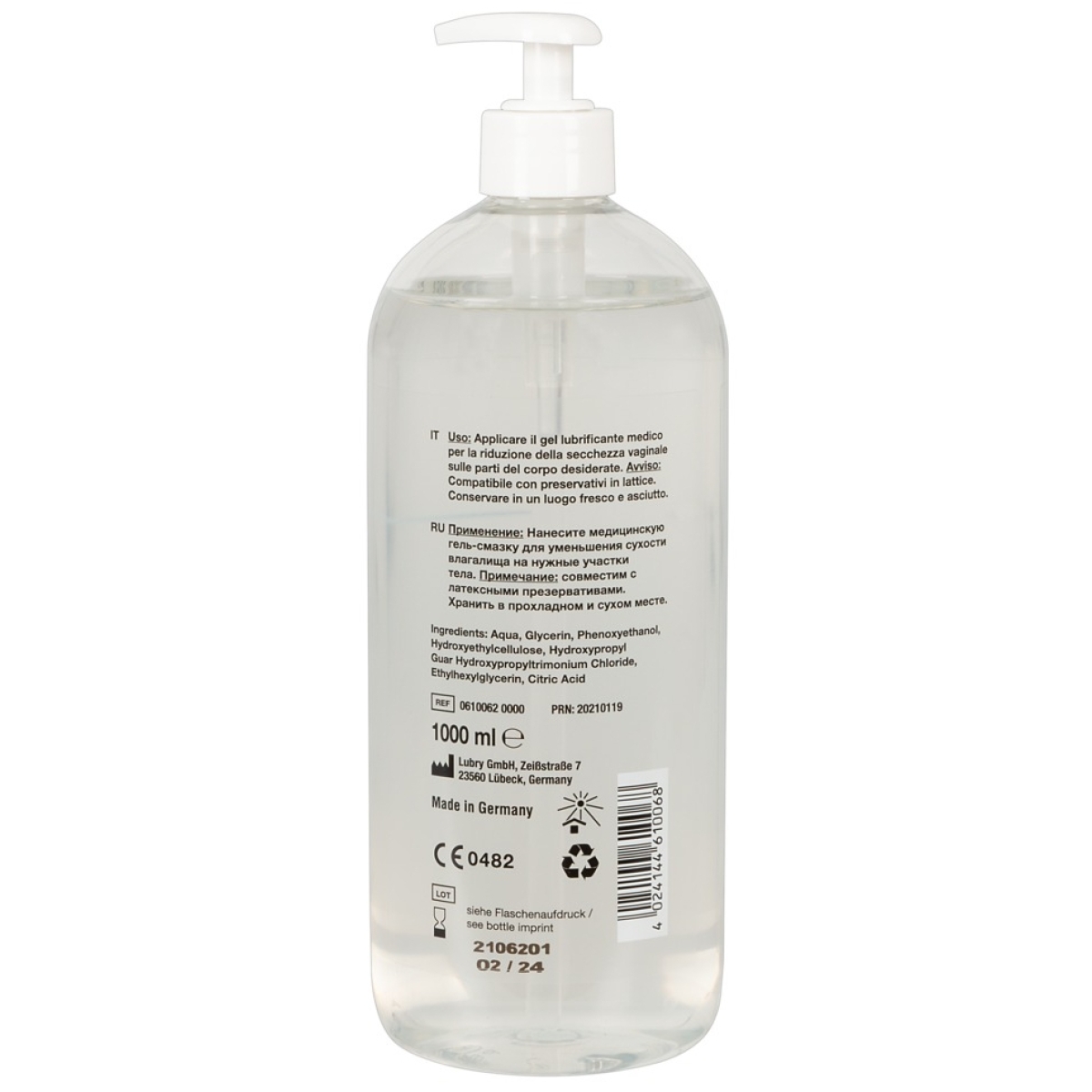 lubrifiant eau water just glide 1l 1