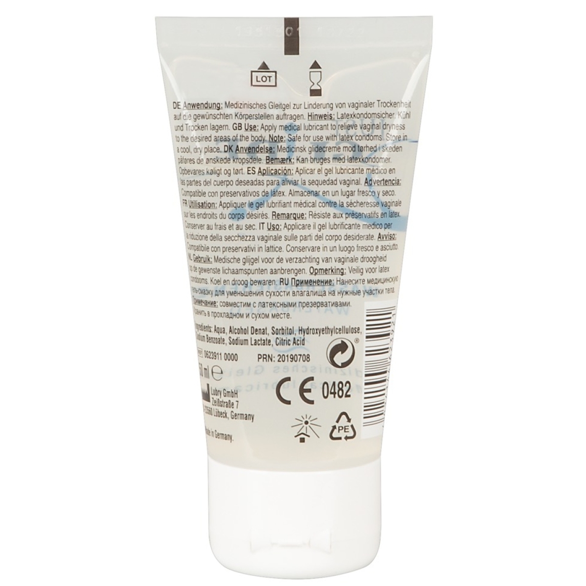 lubrifiant eau water just glide 50ml 1