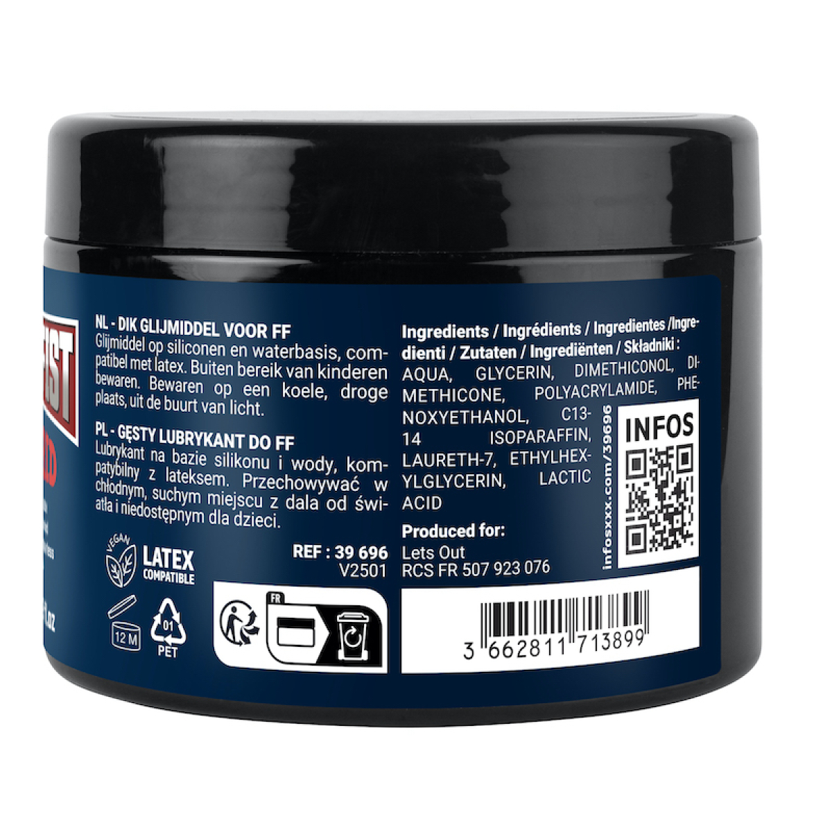 lubrifiant epais hybride fuck fist ff hybrid 500ml 2