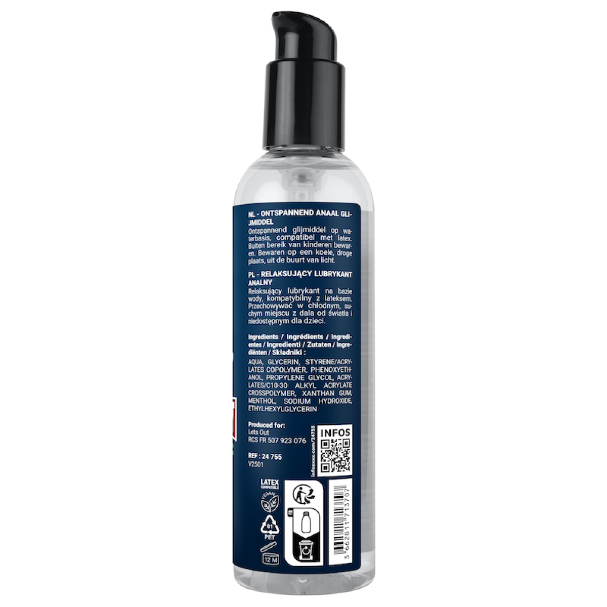 lubrifiant fuck fist waterbased relax 250ml 2