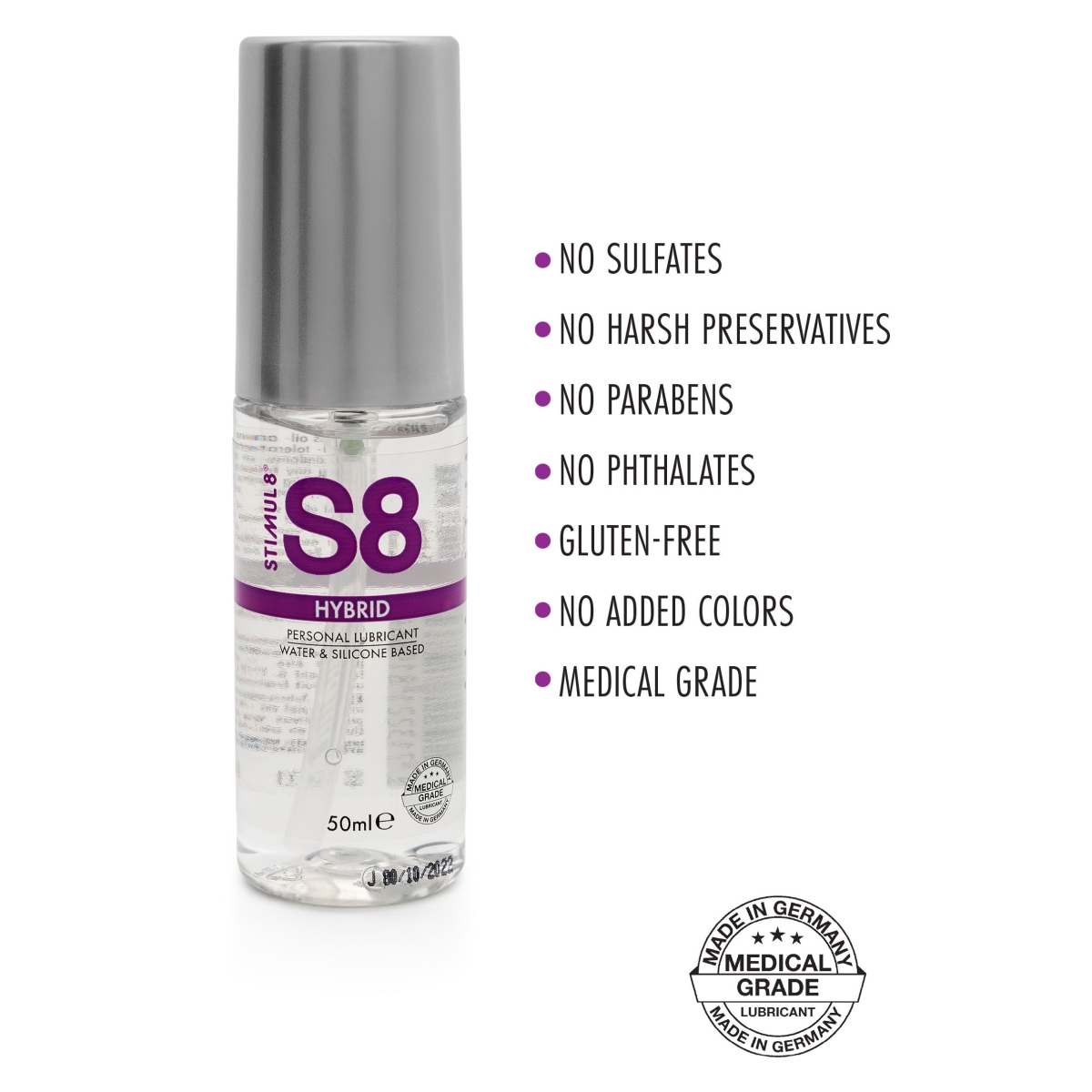 lubrifiant hybride s8 natural 50ml 1