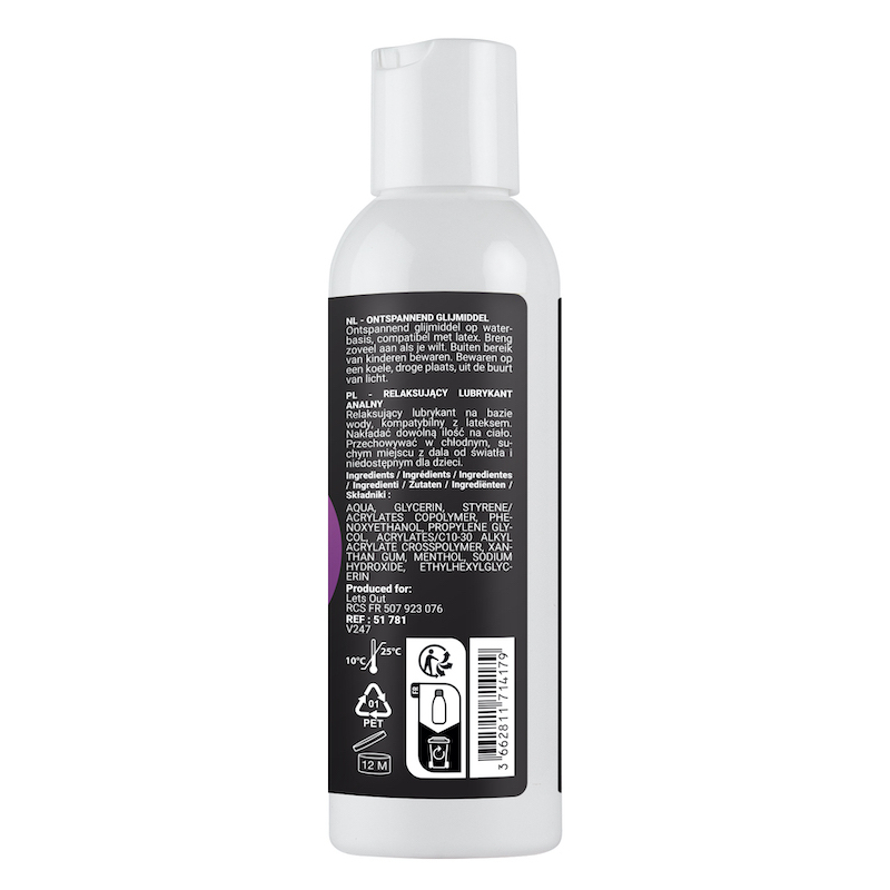 lubrifiant relaxant sensualube anal relaxing 150ml 2