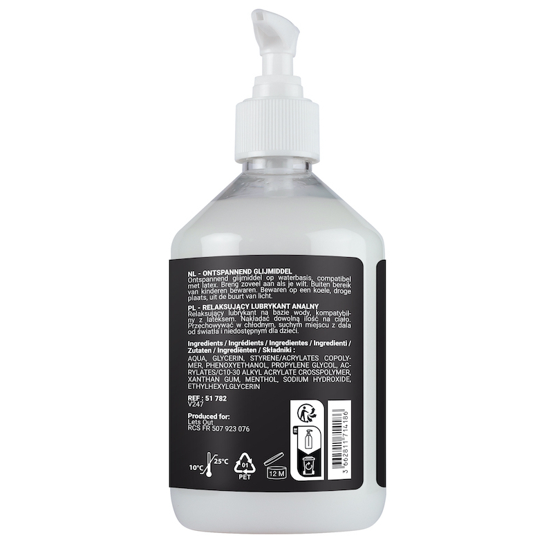 lubrifiant relaxant sensualue anal relaxing 500ml 2