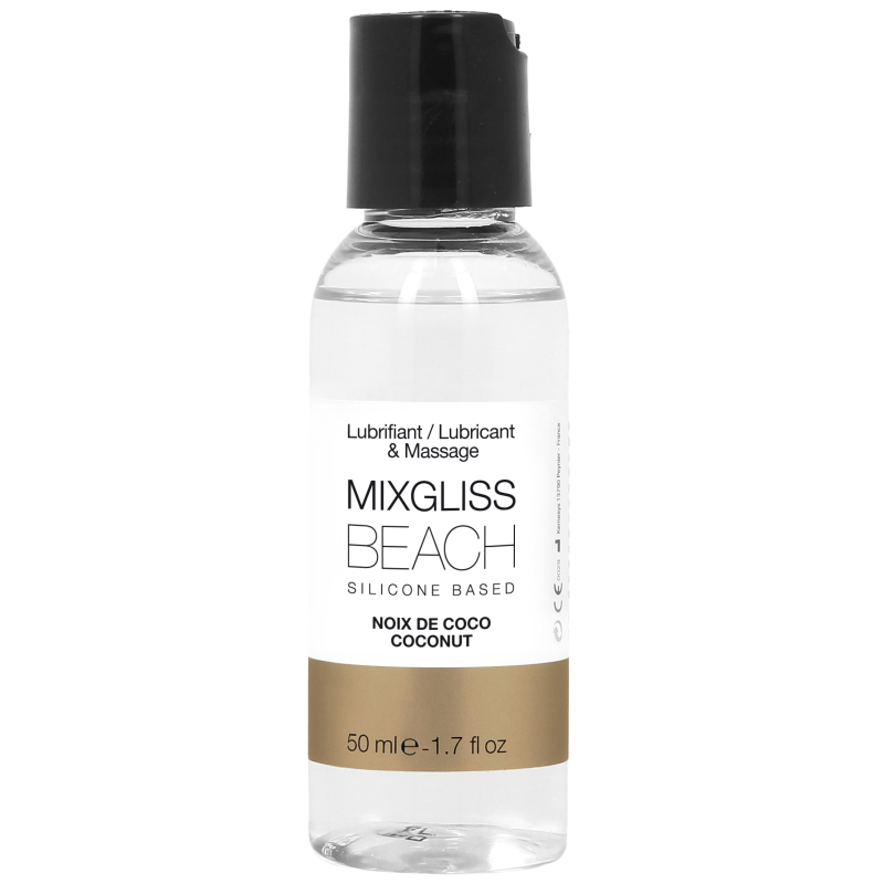 lubrifiant silicone mixgliss beach noix de coco 50ml