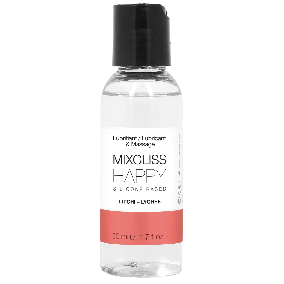lubrifiant silicone mixgliss happy litchi 50ml