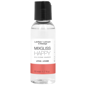 lubrifiant silicone mixgliss happy litchi 50ml