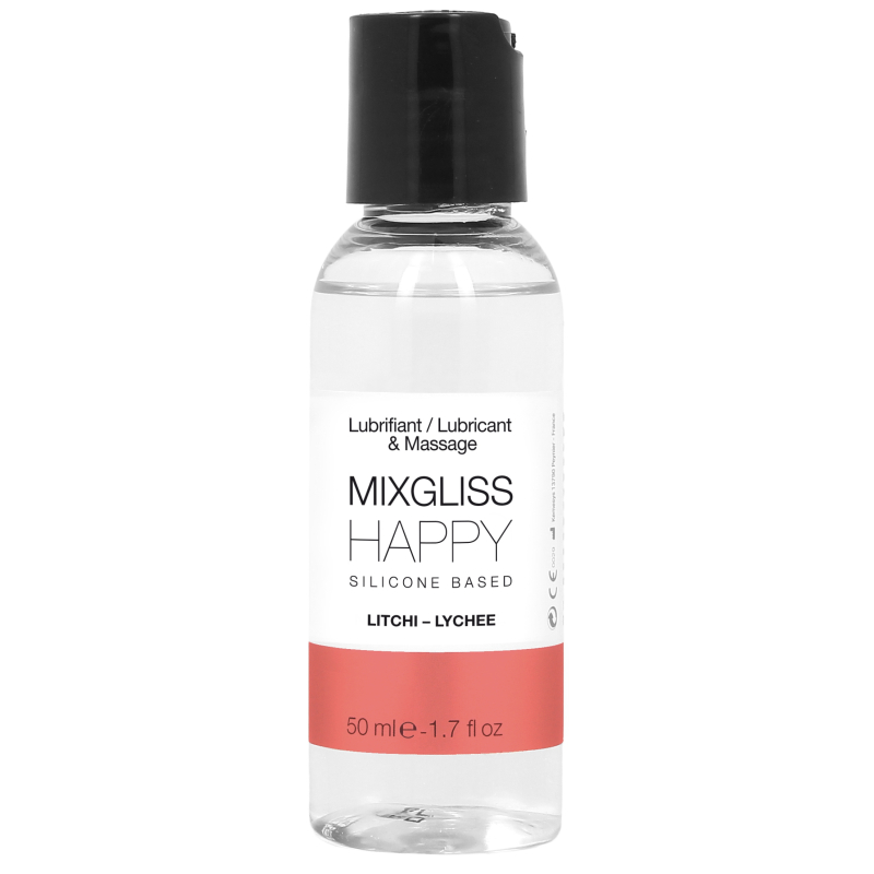 lubrifiant silicone mixgliss happy litchi 50ml