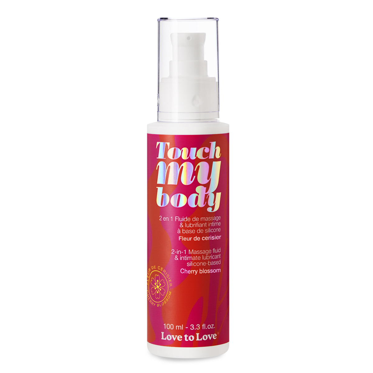 lubrifiant silicone touch my body fleur de cerisier 100ml